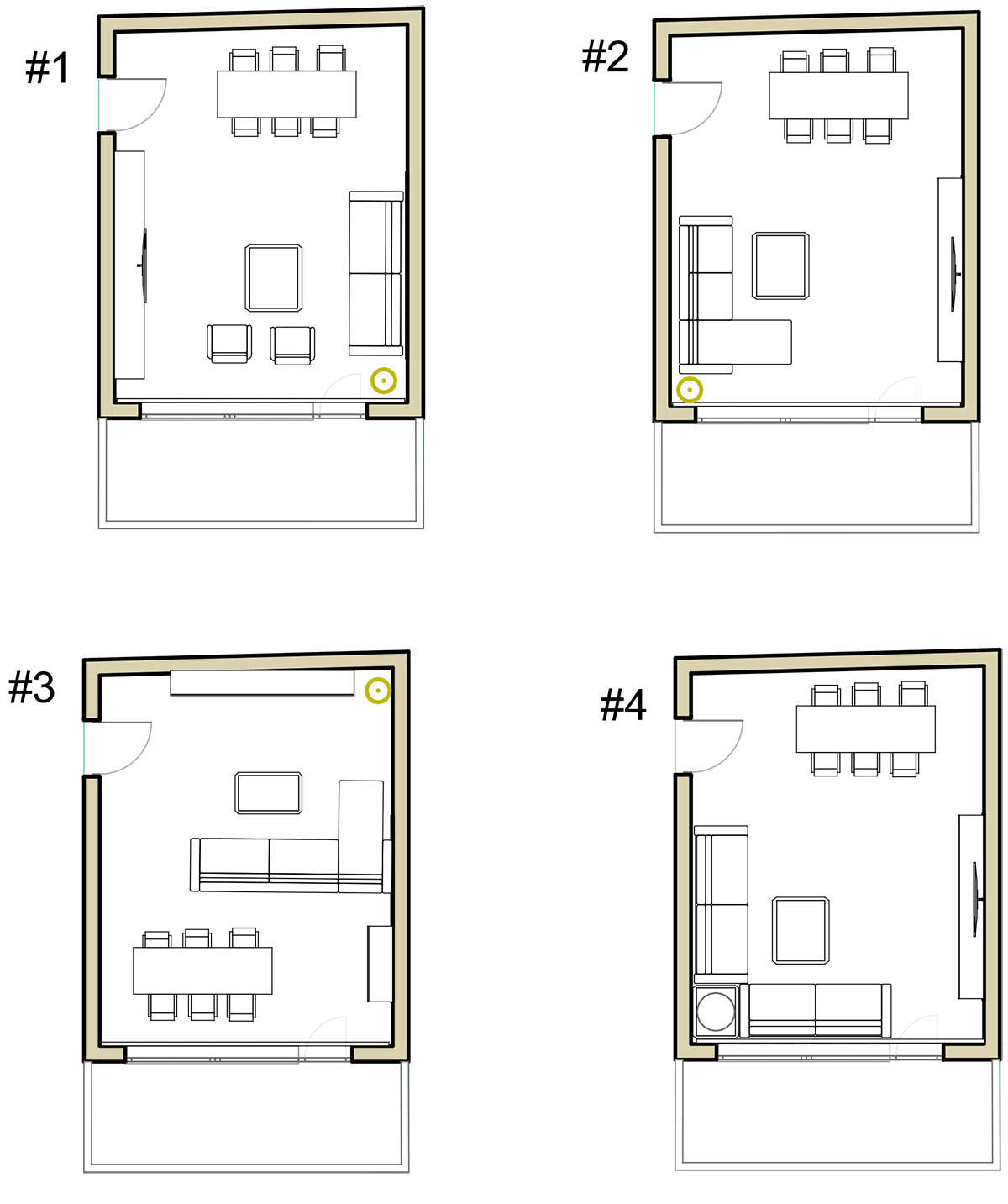 Kitchen renovation design planned in a floor plan creator